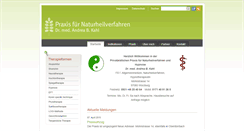 Desktop Screenshot of naturheilaerztin.de